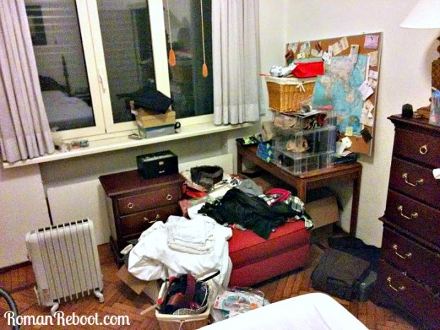 The corner of my bedroom where things go to die.