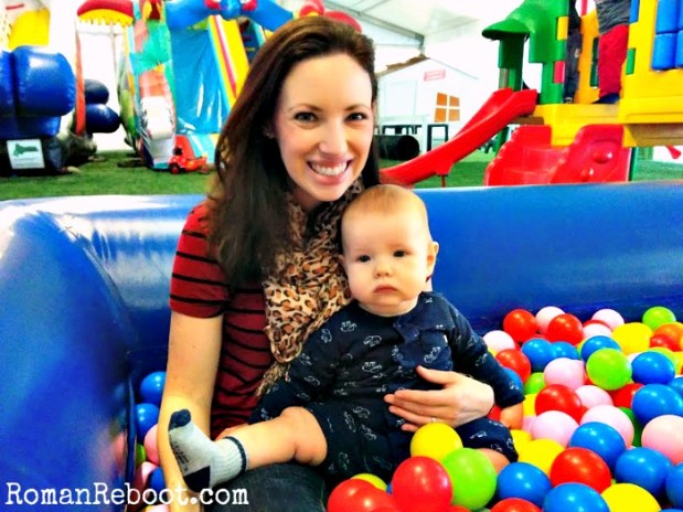 Mac is skeptical of the ball pit